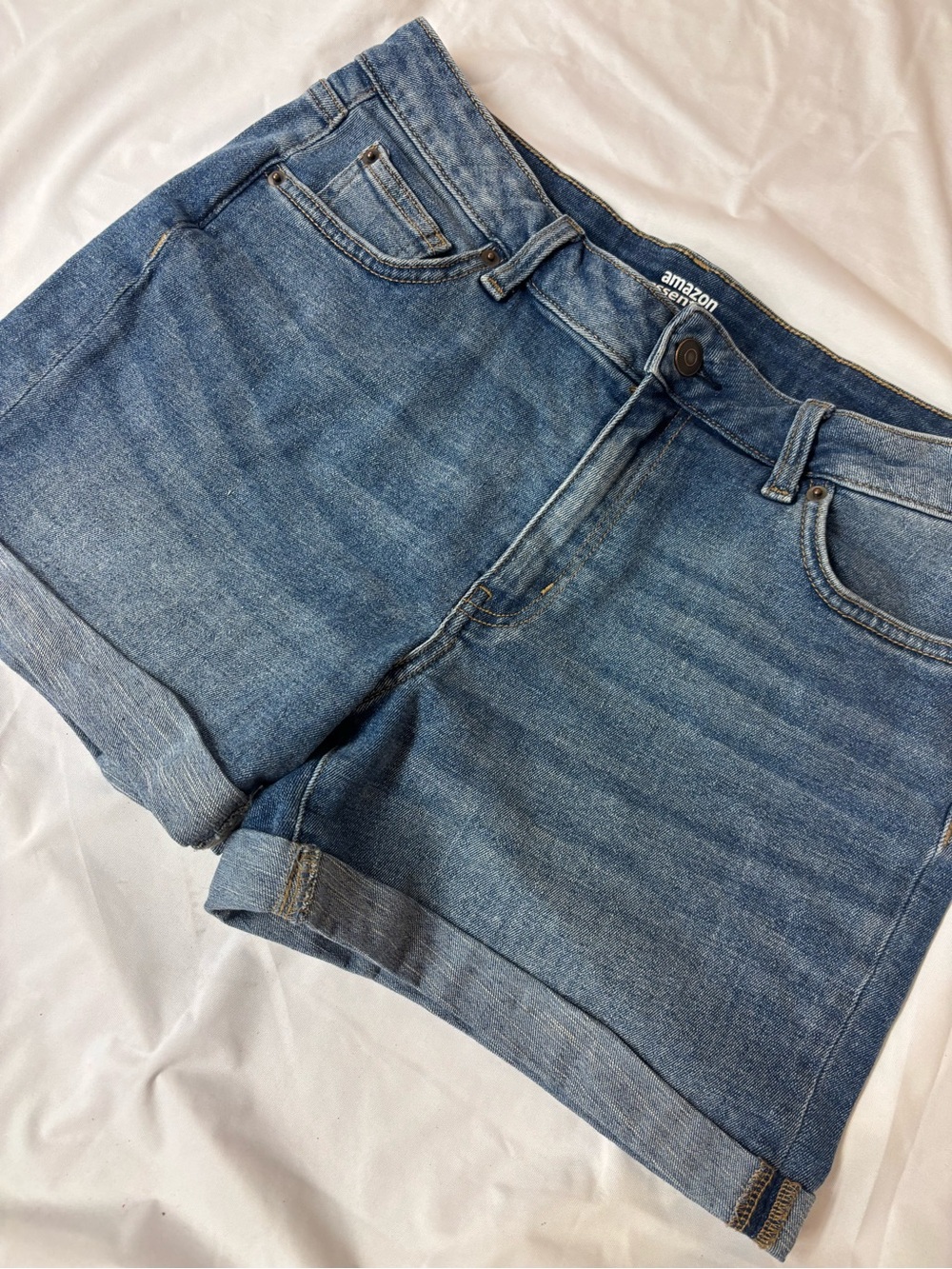Amazon Essentials Light Blue Denim Shorts | Size 10
